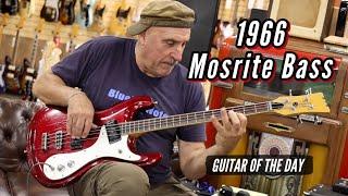 1966 Mosrite Bass Candy Apple Red  Guitar of the Day