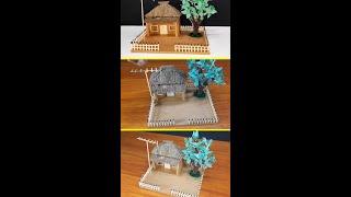 Village Hut Model  using Cardboard