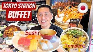 ALL YOU CAN EAT Sushi Tempura & Ramen  Japanese Food Buffet at Tokyo Station