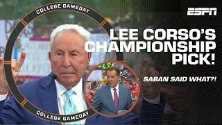 Nick Saban making everyone CRACK UP + Lee Corso thinks Texas will WIN IT ALL  College GameDay