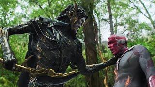 Vision & Captain America vs Corvus Glaive - Avengers Infinity War 2018 Movie CLIP 4K