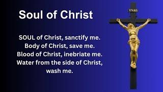 Soul of Christ Prayer in English