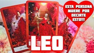 LEO ️ ESTE HOMBRE FALLECE ️ SE MUERE DE GANAS POR TI  HOROSCOPO #LEO HOY TAROT AMOR