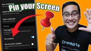 How to pin or lock an apps to the screen  Tagalog 