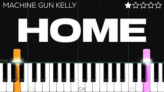 Machine Gun Kelly X Ambassadors & Bebe Rexha - Home from Bright The Album  EASY Piano Tutorial