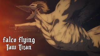 All Falco Flying Jaw Titan moments  Attack on Titan Final Season THE FINAL CHAPTERS