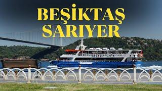 4K  Beşiktaş - Sarıyer Boğaz Yolunda Sürüş  Driving on Europian Side of Bosphorus Istanbul