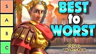 BEST Legendary Commander Tier List  Rise of Kingdoms