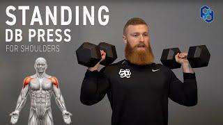 How to Standing DB Shoulder Press for Physique Development