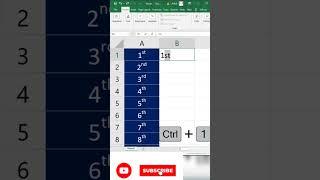Superscript in Excel #excel #msexcel #foryoupage️️ #reels #fyp #foryou #msexceltutorial #msexcel