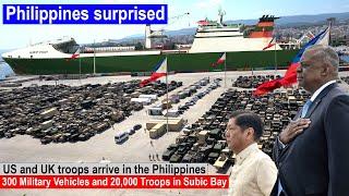 Philippines surprised by the arrival of 300 Military Vehicles and 20000 US and UK Soldiers