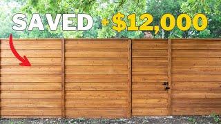 Paying to have a new fence built is expensive Do this instead.