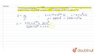 The energy of a photon of sodium light wavelength 5890 Å equals the energy gap of a semiconducti...