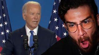 Joe Bidens HORRIFIC Press Conference  Hasanabi reacts