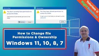 Fix “You don’t currently have permission to access this folder” Windows 11 Windows 10 8 and 7