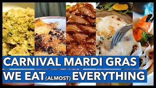 Carnival Mardi Gras We Eat almost Everything  Cruise Review