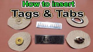 Learn how to attach metal handmade bag labels magnetic snap buttons bag closures with metal prongs