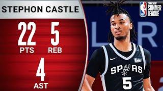 Stephon Castle SHINES In Vegas Summer League Debut 