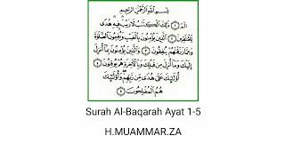 H.MUAMMAR.ZA  SURAH AL-BAQARAH AYAT 1-5