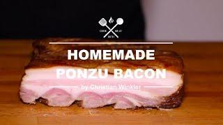 Homemade Ponzu Bacon - Smoked on the Big Green Egg MiniMax