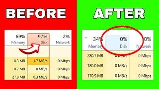 SOLVED 100% DISK USAGE Windows 10 & 11 Fix 2023  TechzRam