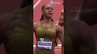 Womens 100m Diamond League Prefontaine Classic 2024 #shacarririchardson  #elainethompsonherah