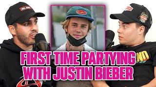 Kyle Forgeards first time Partying with Justin Bieber