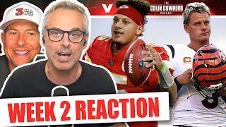 Reaction to Bengals-Chiefs Saints-Cowboys 49ers-Vikings Jets-Titans Packers  Colin Cowherd NFL