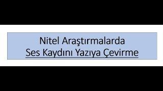 Ses Kaydını Yazıya Çevirme Sesi Yazıya Dönüştürme Nasıl Yapılır?