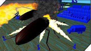 Нападение БОГОМОЛОВ - Игра Home Wars БИТВА насекомых и солдатиков. Мультик про солдатиков