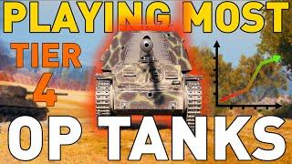 Playing the MOST OP Tier 4s in World of Tanks