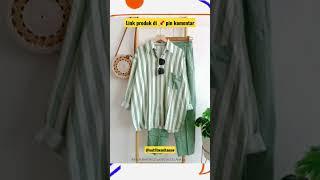 setelan salur #shorts #ytshorts #fashion #outfit #oneset #setelan #bajuwanita #RacunShopee #shopee