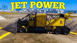 Jet Powered Flip Truck Destroys Cops in GTA 5 RP
