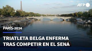 Una triatleta belga enferma tras competir en el Sena  AFP