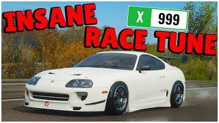 Forza Horizon 4 - FASTEST SUPRA RACE TUNE - X Class 1998 Mk4 Toyota Supra RZ Race BuildTune