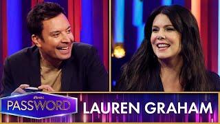 Jimmy Shoots the Moon with Lauren Graham  Password Starring Jimmy Fallon