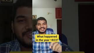 What happened in the year 1823? #arunramnetshorts#ntanet2023  #ugcnetenglishliterature #netenglish