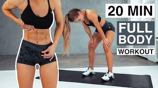 20 MIN FULL BODY WORKOUT Intense Routine No Equipment