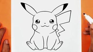 pikachu dibujo - Cómo dibujar a Pikachu paso a paso  Grace Dibujos