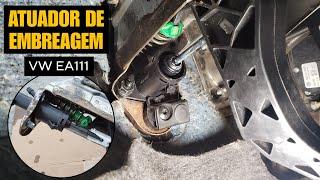 Como trocar o atuador do pedal de embreagem vw fox Gol Saveiro Polo Golf Voyage Spacefox Crossfox