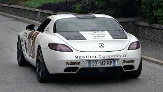 Mercedes SLS AMG with Akrapovic Exhaust Sound - Revs & Accelerations