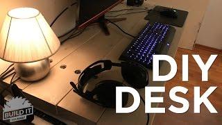 Homemade Desktop and workspace - under $20 DIY 4K