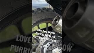 2022 Honda CB500X Arrow Exhaust sounds awesomeLink below for install video