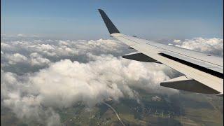 American Airline Landing at George Bush Intercontinental Airport IAH - AA4284 - Houston Texas USA
