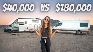 $180k vs. $40k VAN SWAP full tour of the Ekko