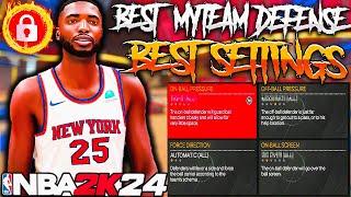 NBA 2K24 BEST MYTEAM DEFENSE SETTINGS THIS IS THE META DEFENSE