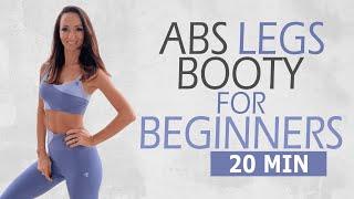 20 MIN ABS LEGS BOOTY WORKOUT FOR BEGINNERS  Ohne Sprünge und nachbarfreundlich  Katja Seifried