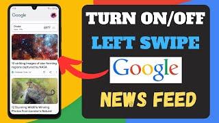 How to Turn Off Google News Feed Widget Screen on Any Android  Disable Swipe Left