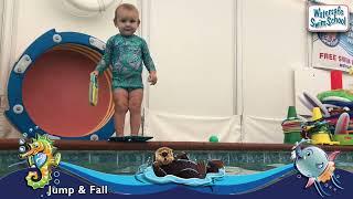 Toddlers can swim & survive Jump & Fall Flip & Float