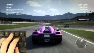 GRID 2 PC Multiplayer How I play with my keyboard - Koenigsegg Agera R & Alfa Romeo 8C Competizione